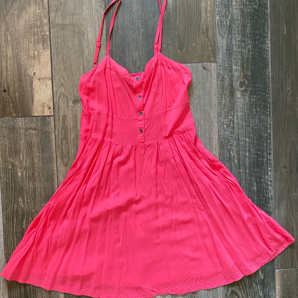Pink summer dress w/ pockets